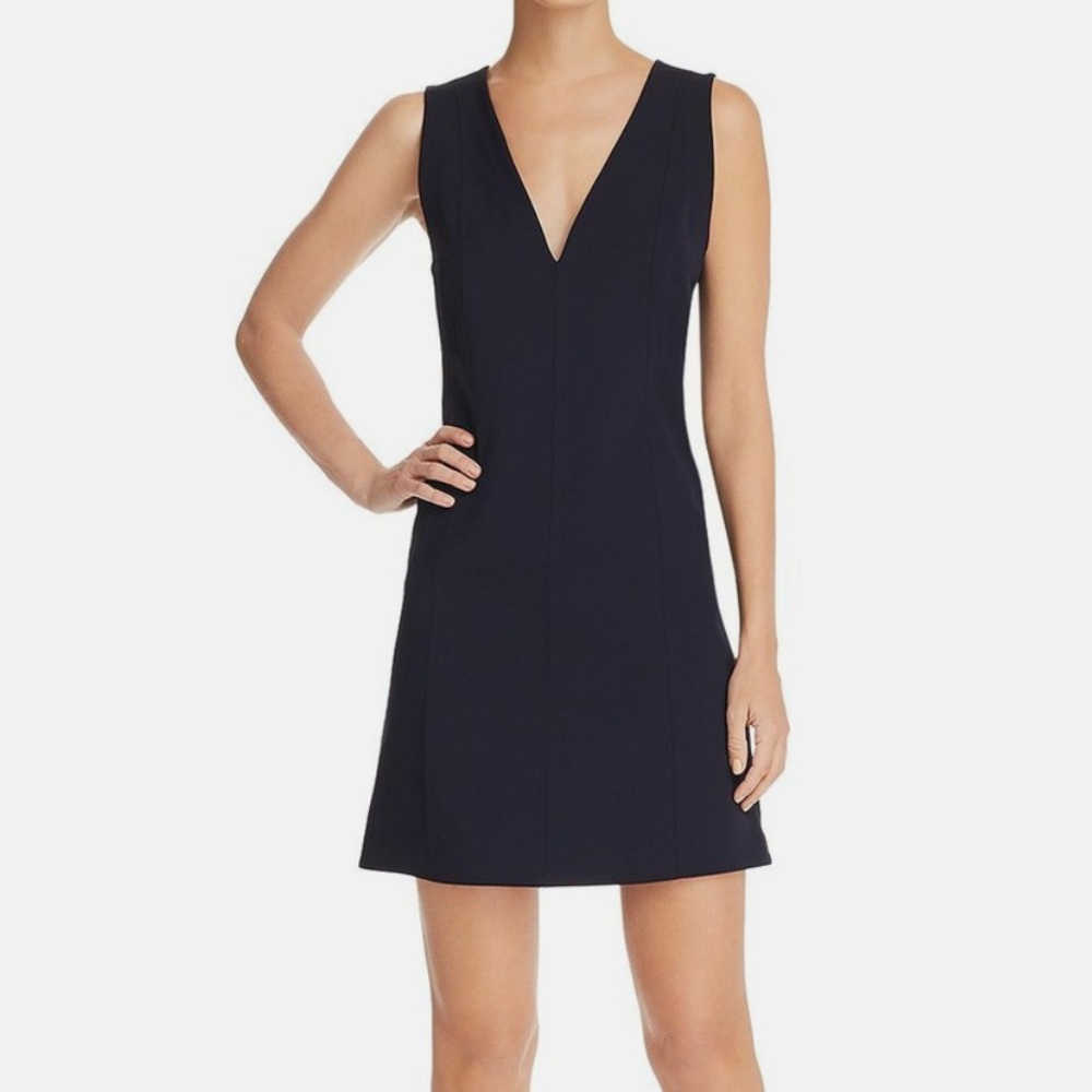 Theory Short Shift Dress in Navy Blue